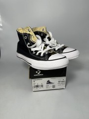 Converse Chuck Taylor All Star High Top Youth Size 12 Black Canvas Sneakers