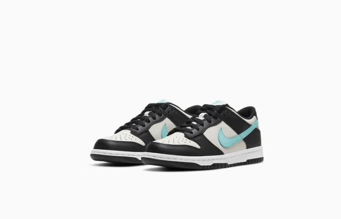 Nike Dunk Low Black Teal Blue Gray CW1590-003 GS SIZE 6Y=Women’s 7.5 NEW