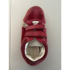 Dolce & Gabbana Hook and Loop Sneaker Shoes Kids 34 US 2.5 Red Leather Straps