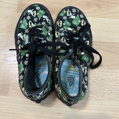 Size 12.5- Vans Authentic the Simpsons Glow Bart Kid’s Pre School Shoes