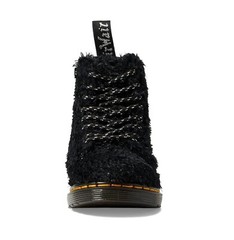 DR MARTENS 1460 PASCAL J BLACK TINSEL FUR BIG KIDS SIZE 2 BOOTS $120