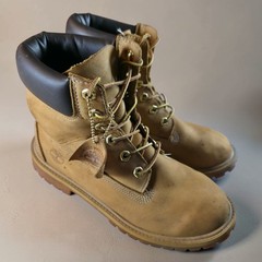 Timberland Premium 6 Inch Waterproof Boots Color Wheat Leather Junior Size 6.5