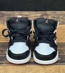 (TD) Nike Air Jordan 1 Mid White/Arctic Orange-Black 3C- NEW