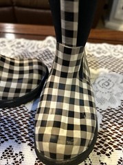 Muck Kid’s Boot – Black / White/Plaid Size 10