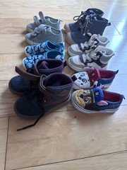 Kids Assorted Shoes Lot Size 5,6 & 7 Multiple Pairs Multicolor Mixed Styles