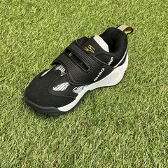 SHAQ RAQ LOW Black White Hook & Loop Unisex Kids Athletic Shoes US 8