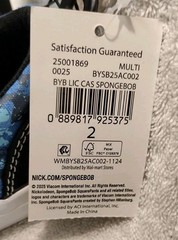 NWT Fleece Sz 2 SpongeBob SquarePants & Patrick Slip on Shoes. Unique & Cute!!