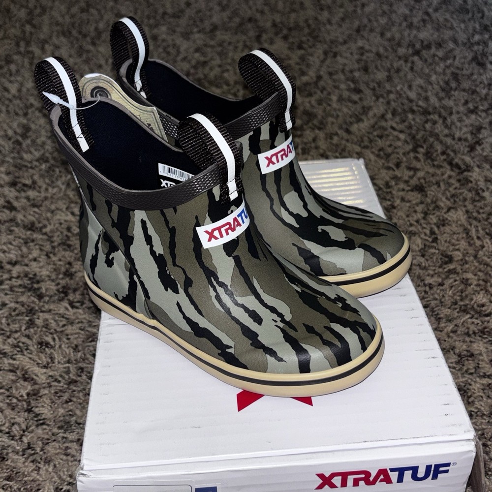 Xtratuf Kids Toddler Ankle Deck Boot Mossy Oak Bottomland Size 10M
