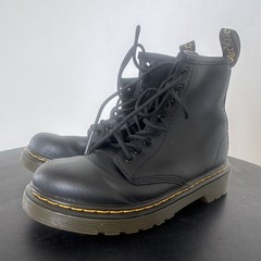 Dr. Martens 1460 Unisex Kids Black Leather Combat Boots Lace Up US 13 EU 31