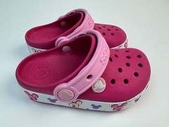Crocs Crocband Funlab Light Up Disney Minnie Mouse & Friends Pink Girls Kids C8