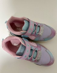 Bluey Light-Up Hook & Loop Low Top Athletic Sneakers Glitter Pink Purple Blue