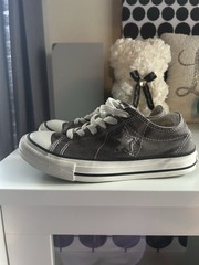 Converse One Star Sneaker Junior 5 Gray Low Miles Loved see photos unisex Shoes