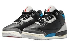 Nike Air Jordan 3 Retro GS Rare Air Black Blue Red IB8968-004 Kids 6 Womens 7.5