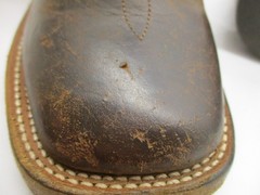 Cody James Brown Leather Pull On Square Toe Western Boots Youth Sz 4 D
