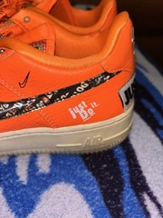 Nike Air Force 1 Low “Just Do It” Orange – Size 4.5Y