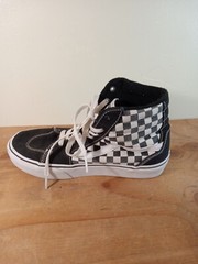 Vans Old Skool Checkerboard Black White High-Top Skate Shoes Women’s Size 5