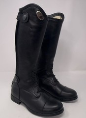 NEW Parlanti Passion Field Riding Boots Kids EU 31/13 Black Leather Equestrian