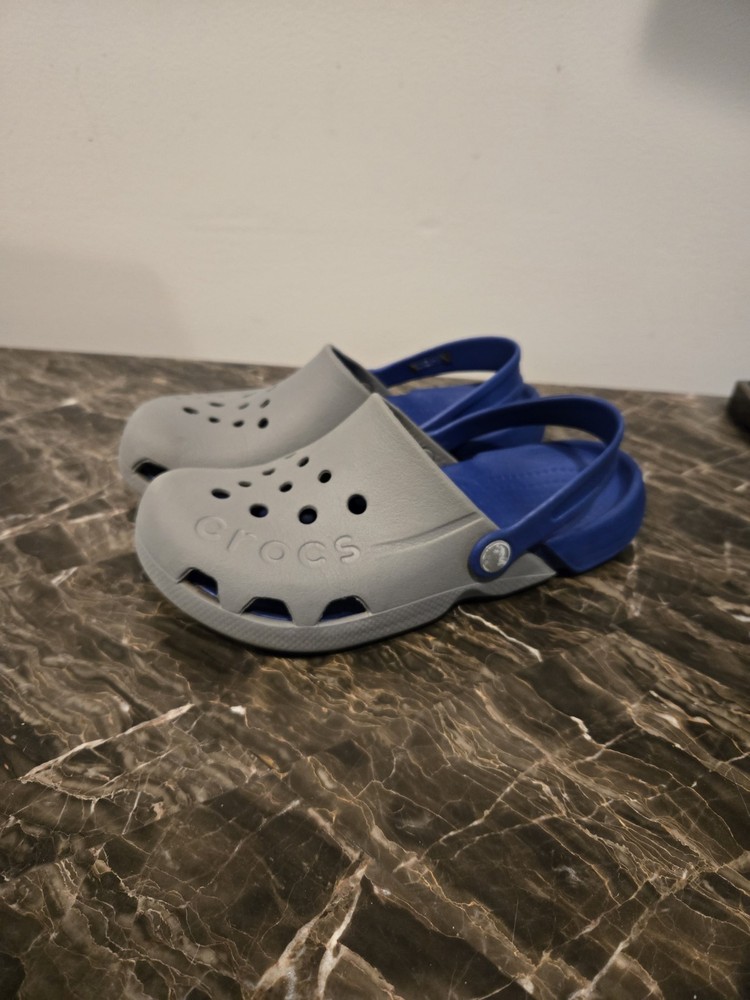 Crocs Electro Clogs Gray Blue J3