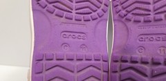 Crocs 14854 Crocband II Purple White Strappy Open Toe Sandals Youth Toddler 11 C
