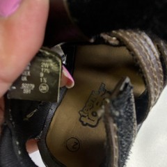Totes infant Fisherman Sandals Brown/Black Hook & Loop Closed Toe Size 2W infant