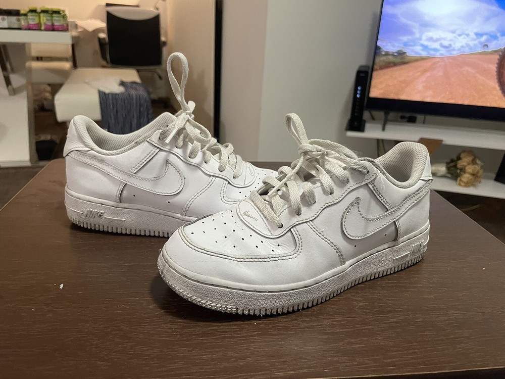 Nike Force 1 (PS) Size 3Y White/White-White 314193-117 Fast Shipping