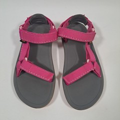 TEVA Hurricane Hot Pink Water Sandals Girl Child Kids Size 12 Ankle Strap