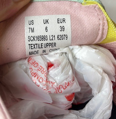 SPERRY Top Sider Salty Washable/Multi Pastel Girl Size 7M SCK165993