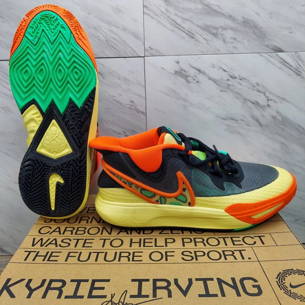 Nike Kyrie 8 Go Black Lemon Chiffon Sneakers Size 7Y / 8.5 Womens DQ8076-003 NIB