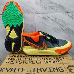Nike Kyrie 8 Go Black Lemon Chiffon Sneakers Size 7Y / 8.5 Womens DQ8076-003 NIB