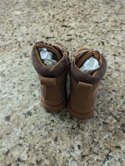 FabKids Kids Cuff Lace Up Boot Brown size Youth 13
