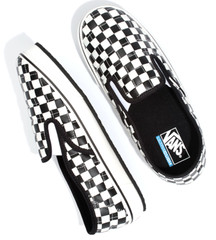 NEW Vans Off The Wall Slip-Er Black White Checkered Slip On Shoes Youth 3 Y