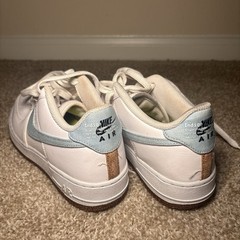 Off-White (Inspired) Air Force 1 Low – Indigo and Cork custom colorway – 6.5Y