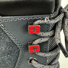 Swiss Tech Kids Winter Snow Boots Grey Black Neon Yellow Waterproof Size 10