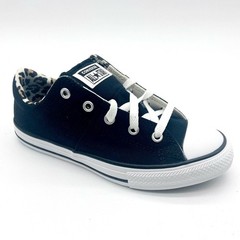 Converse CTAS Madison Ox Black Driftwood White Leopard Kids Shoes 667214F