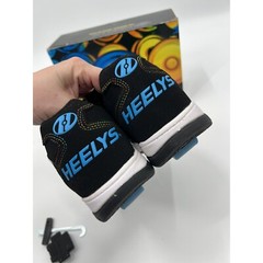 Heelys Youth 3 Propel 2.0 Black Rainbow Foil Roller Skate Sneakers *READ*