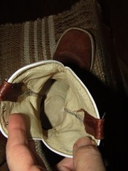 Mexico Square Toe Cowboy Western Boots Brown Leather Youth sz 13 Mex 20