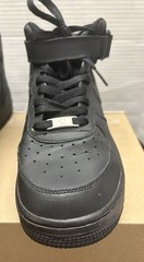 Nike Air Force 1 Mid GS Triple Black 2009 Vintage Sneaker 314195-004 Size 6.5Y