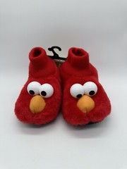 Sesame Street Elmo Puppet Slippers Shoes Padded New with Tag Toddler Boy Girl