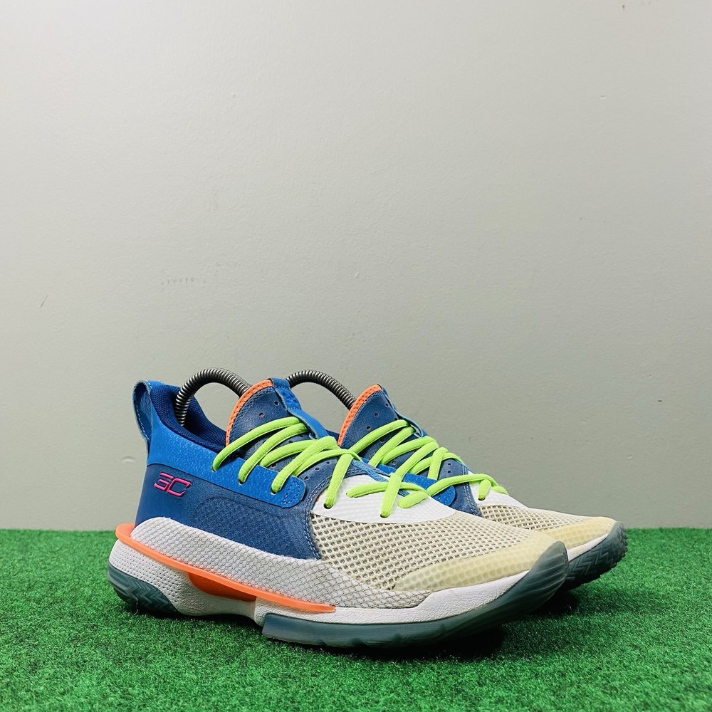 Under Armour UA SC Curry 7 Super Soaker Kids Youth Athletic Shoes Sneakers 5.5Y