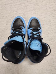 Size 5.5 (GS) – Jordan 1 Mid University Blue Black