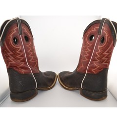 Durango Kids 8″ Western Square Toe Boots Chestnut Crimson Size 7M