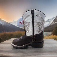 Old West The Right Boot Not A Pair Western Leather Kids Size 6 D