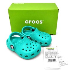 Crocs Classic Clog Lagoon Toddler Kids Slip-On Water Friendly Shoes Size C5