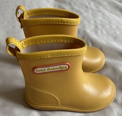 Tree Grandpa Kids Yellow Pull-on Rain Boots Baby Boys Girls Size 13 (US 5??)