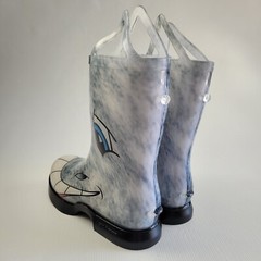 HOOFITZ Kids Dapple Grey Horse Rain Boots Waterproof Size 3