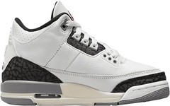 Big Kid’s Jordan 3 Retro „Cement Grey“ Summit Wht/Fire Red (DM0967 106) – 4.5