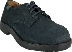 School Issue Navy Nubuck Leather Oxford Toddler Shoes