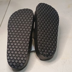 Cat & Jack Kids Black Double Strap Slide Sandals Youth Size 2