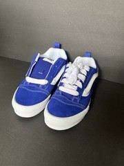 VANS Old Skool Unisex Kids Sneaker Blue/White Suede Low Top Lace Up US 6