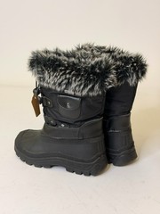 Dream Pairs Childrens Teens Winter Snow Insulated Boots Size 13 – Black